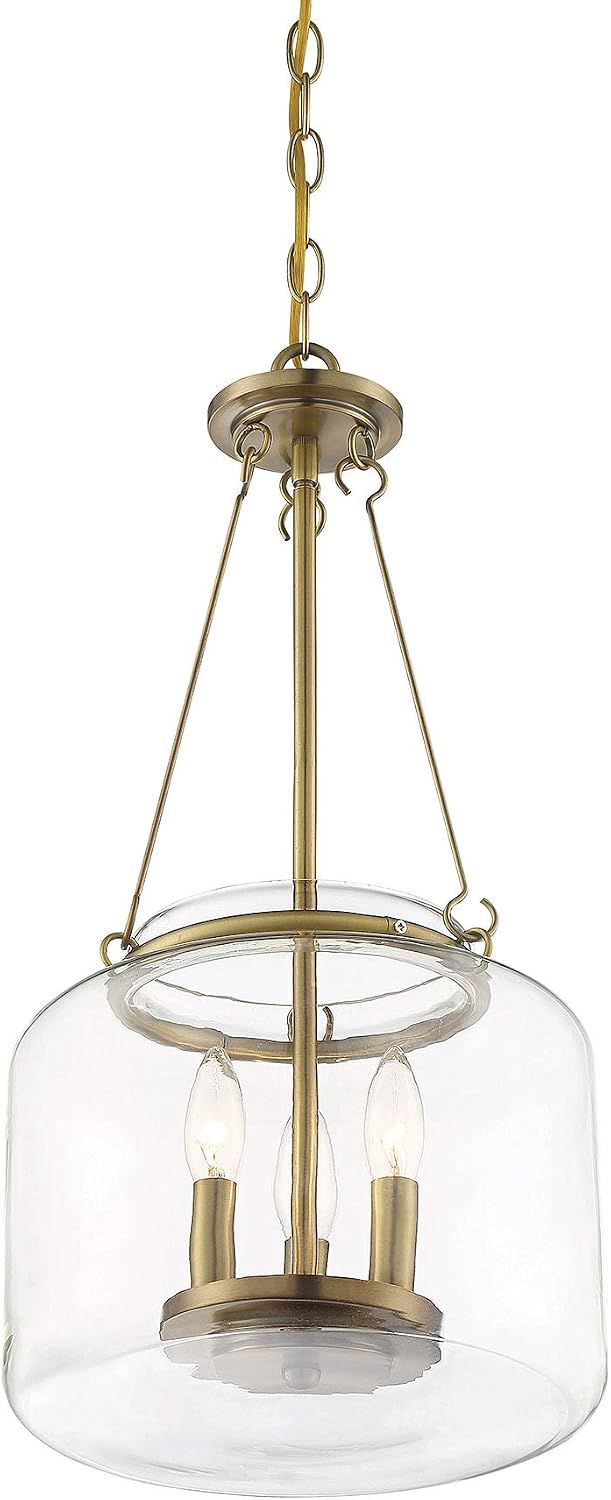 Savoy House 7-9006-3-322 Akron 3-Light Pendant in Warm Brass