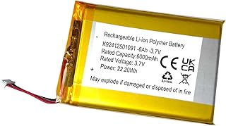 3.7v 6000mAh 22.20 Wh Battery Replacement for Leapfrog LF1726FHD Baby Monitor, 5.5 Inch 1080p Screen LF1726-2FHD Baby Monitor Battery Pack