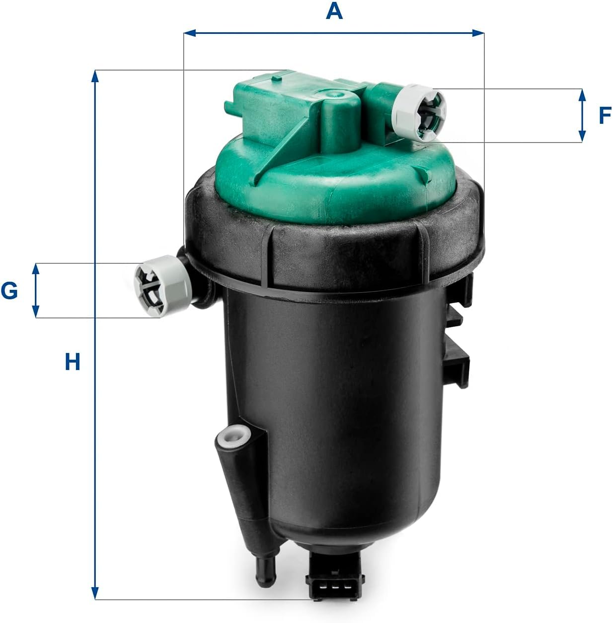 UFI Filters, Filtro Gasolio 55.175.00, Filtro Carburante per Ricambio, Adatto ad Auto, Applicabile su Diversi Modelli Fiat