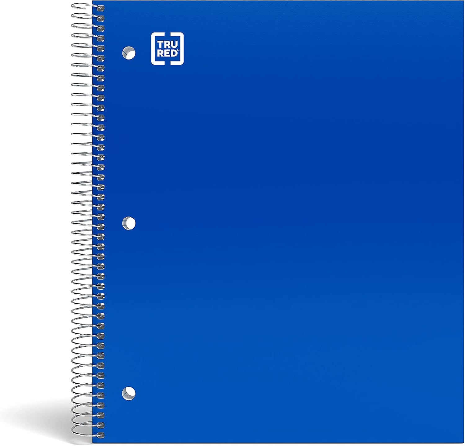 STAPLES TRU RED Premium 3‑Subject Notebook, 8.5” x 11”, College Ruled, 150 Sheets, Black