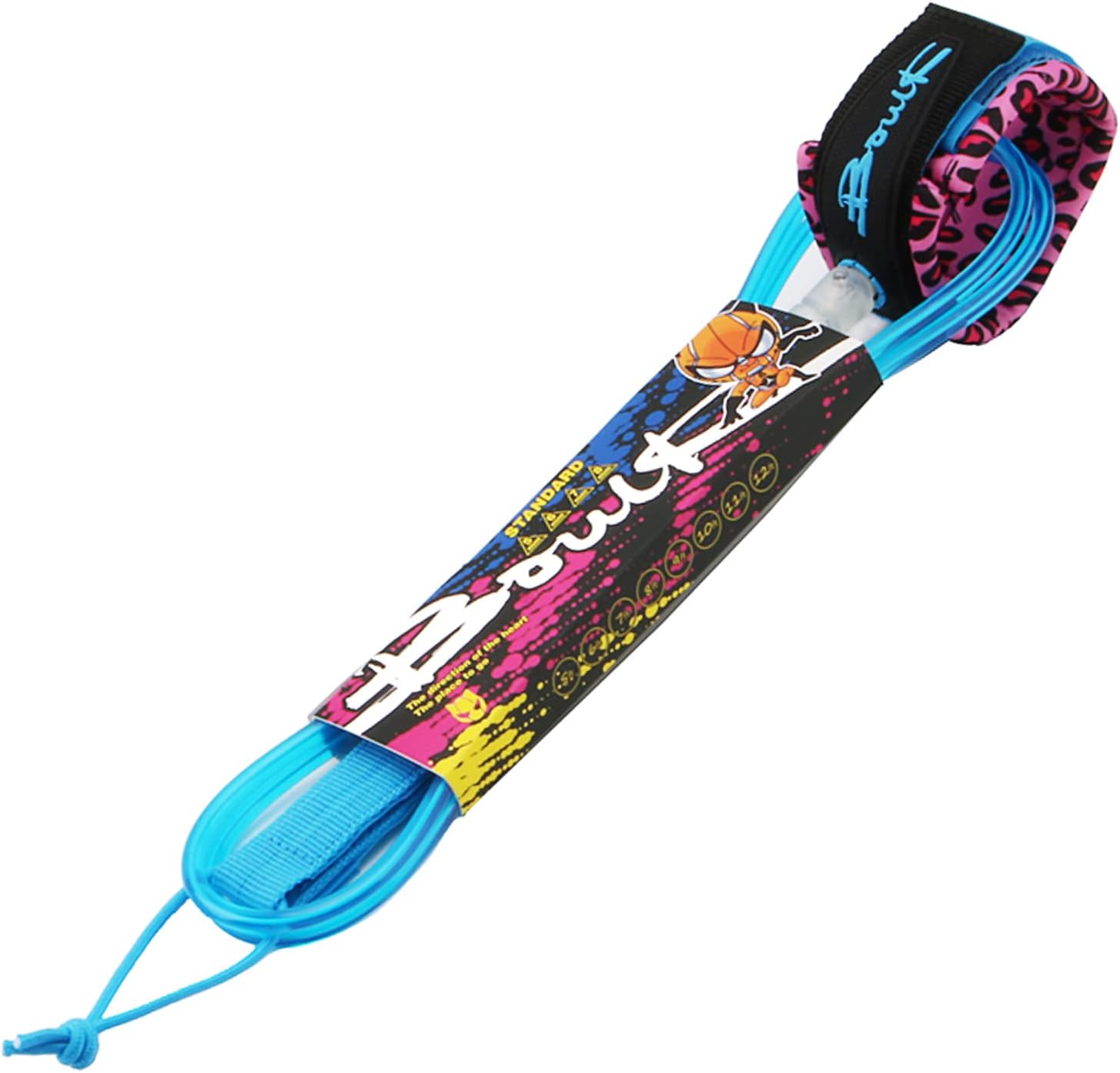 HUIOP surf Leash, Surf Leash 7mm Thick 6ft/8ft Straight