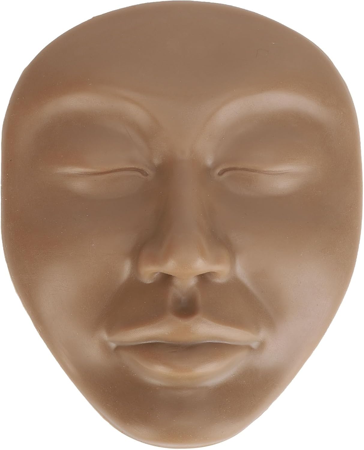 Makeup Practice Face, 5D Reusable Silicone Makeup Mannequin Face, Multifunctional Soft Training Head for Eyebrows Tattooing, Eyeliner Application, for Machine