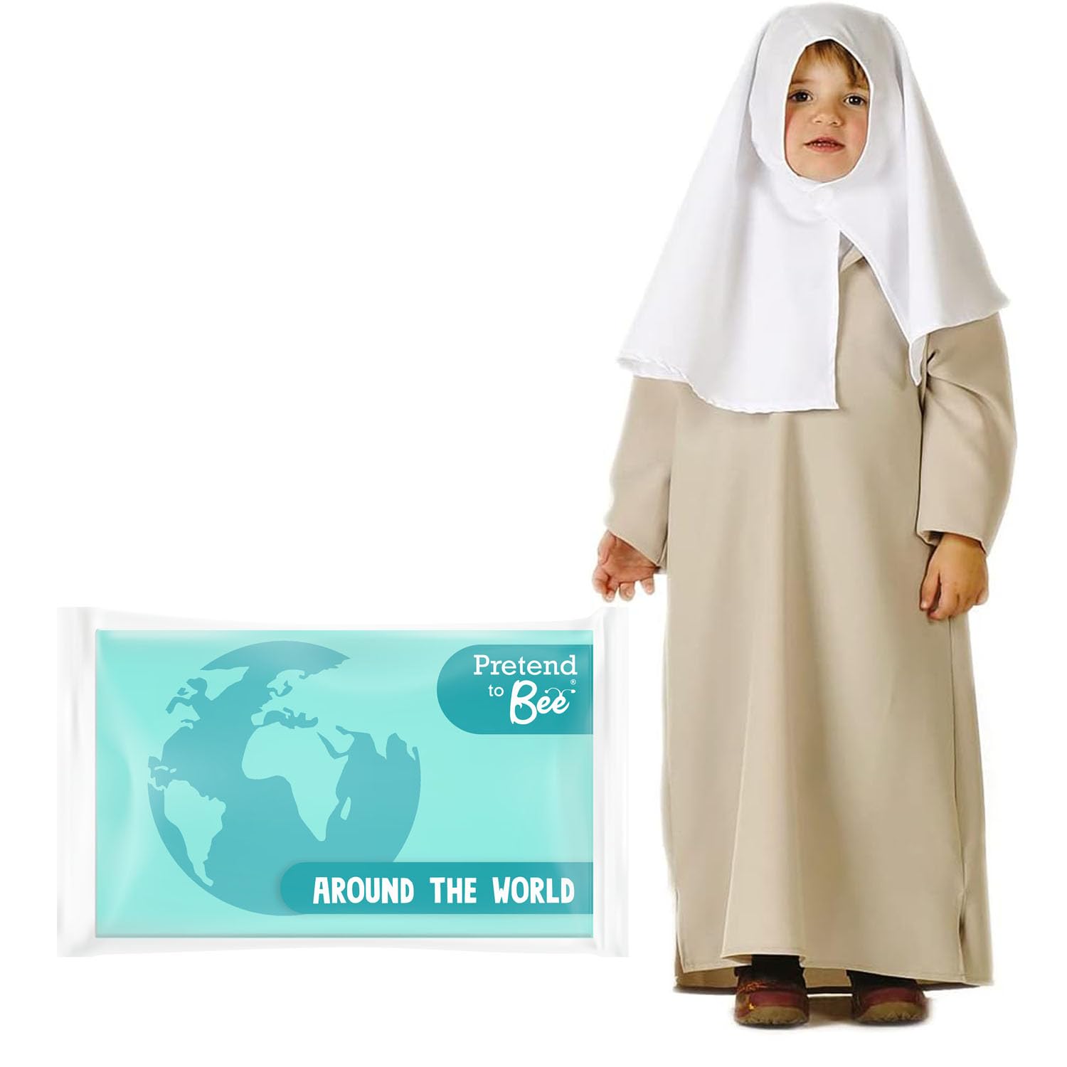 PRETEND TO BEE Muslim Lady/Girl Multicultural Dress Up Costume for Kids, Age 5-7 years