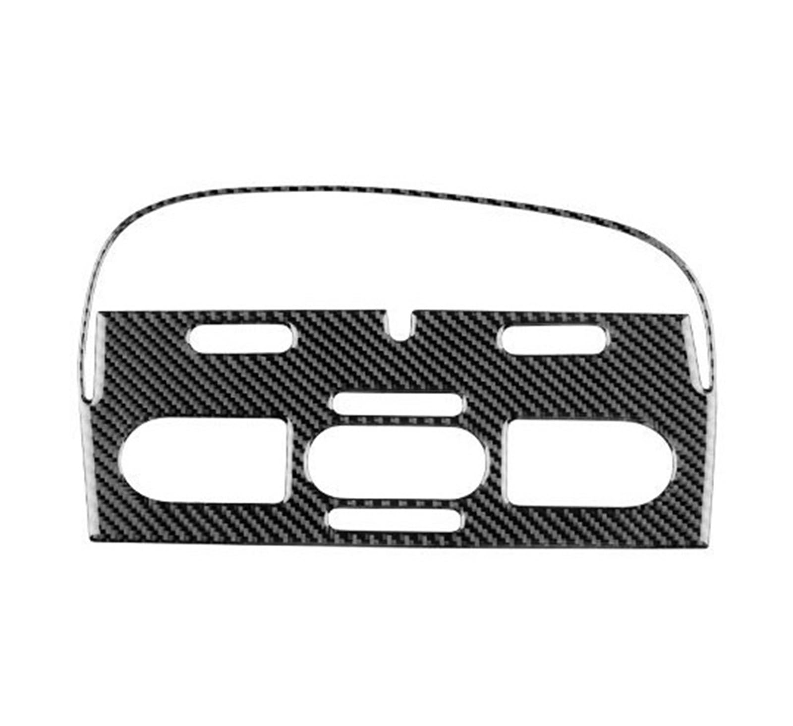 Interior Styling Sticker Real Soft Carbon Fiber Sticker LHD Car Central Air Outlet Panel for Seat for Altea 2004 2005 2006 2007 2008 Accessories Decoration(Type B Black)