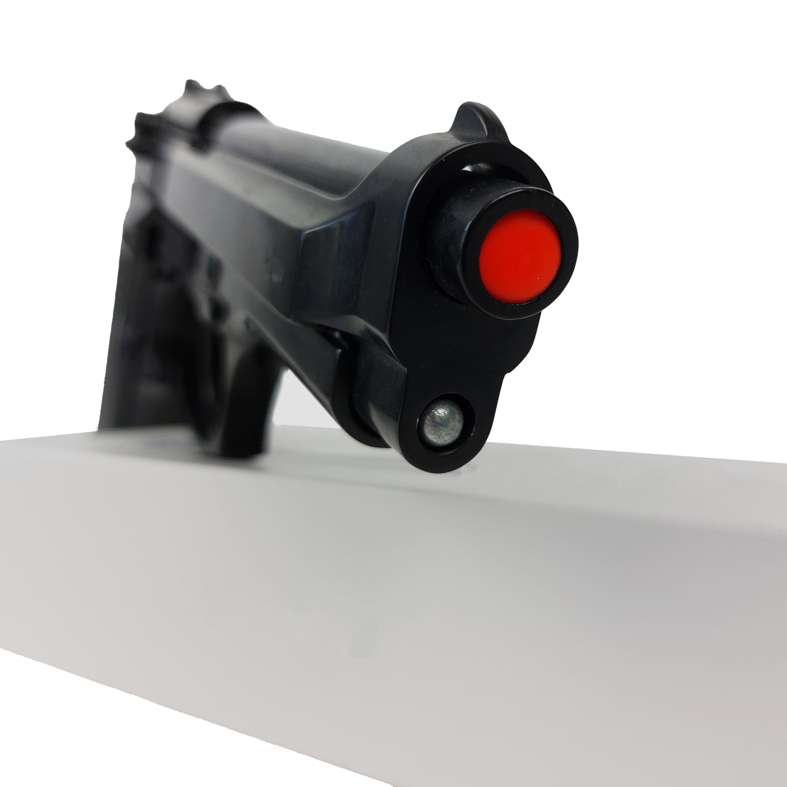 Pistola a Salve Mod. 92 Top Firing 9 mm, Segnalatore Acustico Scacciacani/Addestramento, Nera - Kit con Olio Ballistol incluso