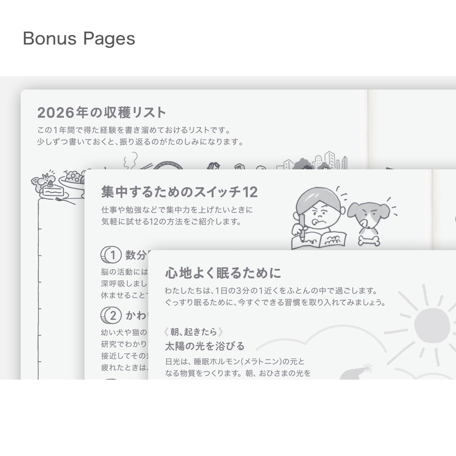 Hobonichi Techo 2026 - Libri originali Avec – A6, giornaliero, 6 mesi x 2 libri (inizio gennaio), giapponese, planner