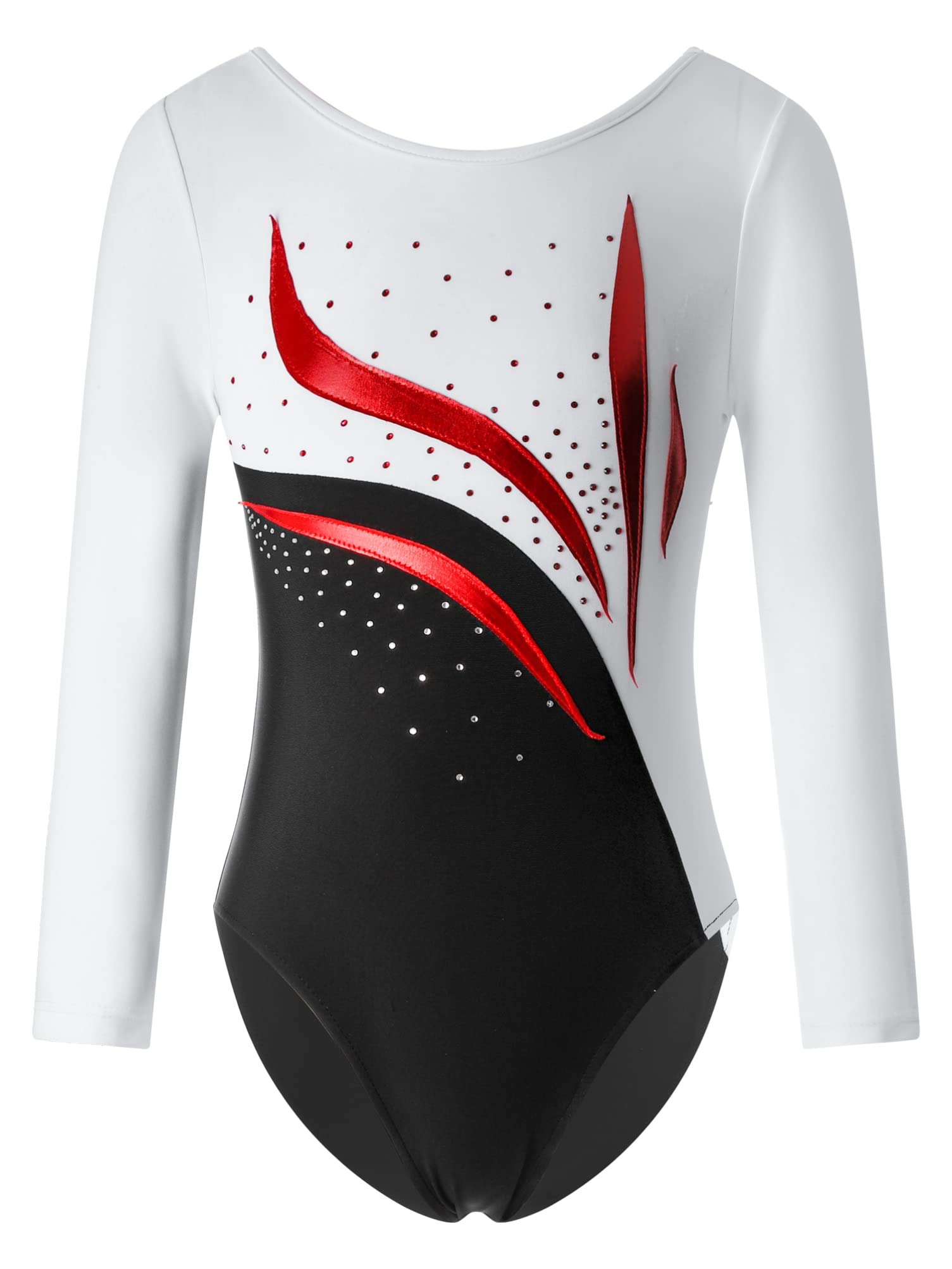 JEATHA Turnpakje voor meisjes, gymnastiekpak voor kinderen, strass, dansbody, balletbody met shorts, leggings, haarband, 4 stuks, gymnastiekkleding, balletpak, Hot Pink & Zwart, 158-164