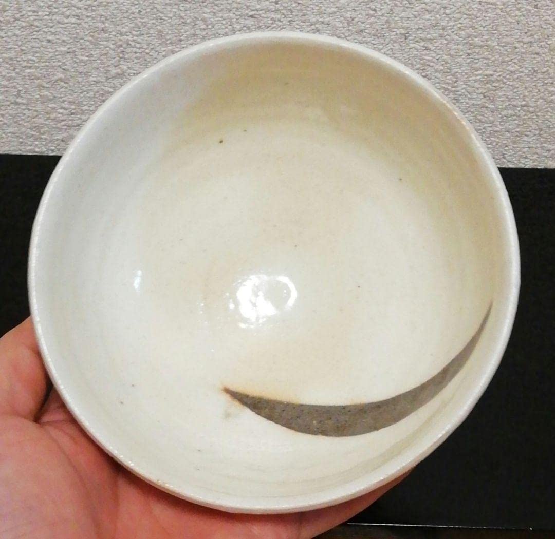 Ｔ４６１　茶碗　『粉引茶碗』『子の日窯　大島久興 作』　共箱　抹茶碗　茶道具 T461 茶碗 『粉引茶碗』『子の日窯 大島久興 作』 共箱 抹茶碗