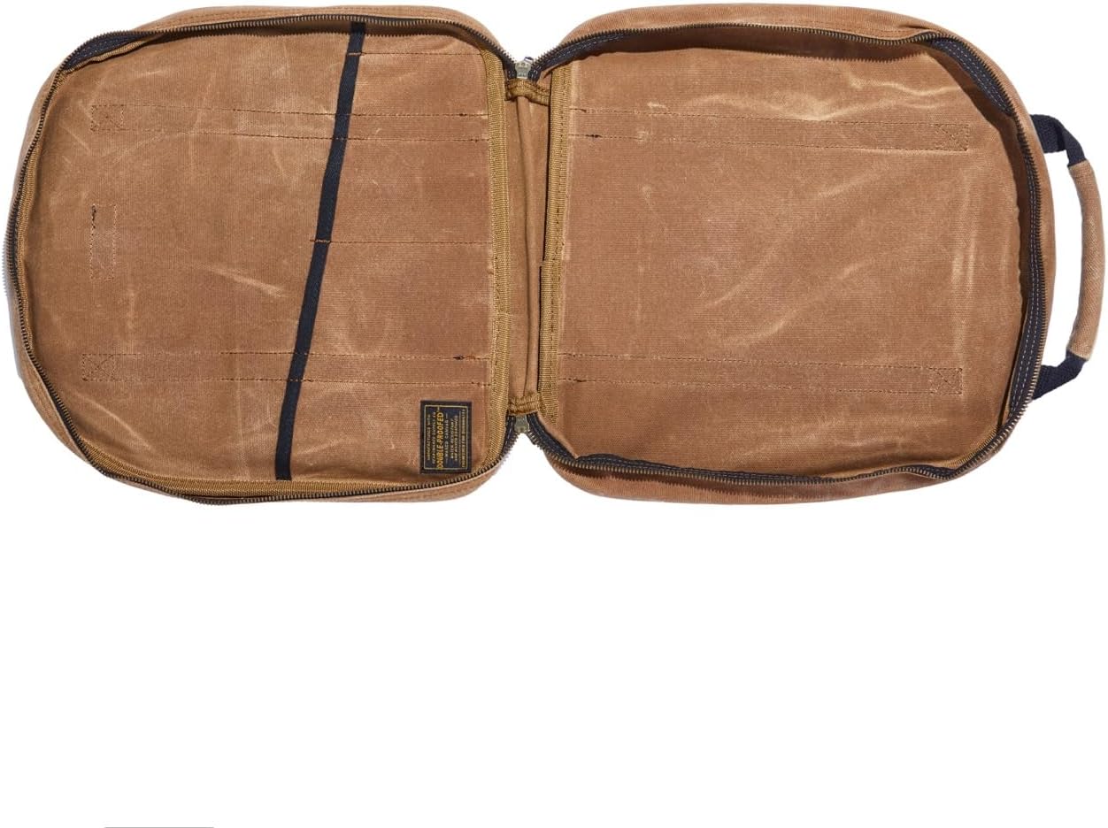 Readywares Jumper Cable Bag | Heavy Duty Waxed Canvas Storage Bag for EV Charging Cables, Tow Straps, and Cords, Durable Cable Organizer Built for the Truck, Garage, or Job Site