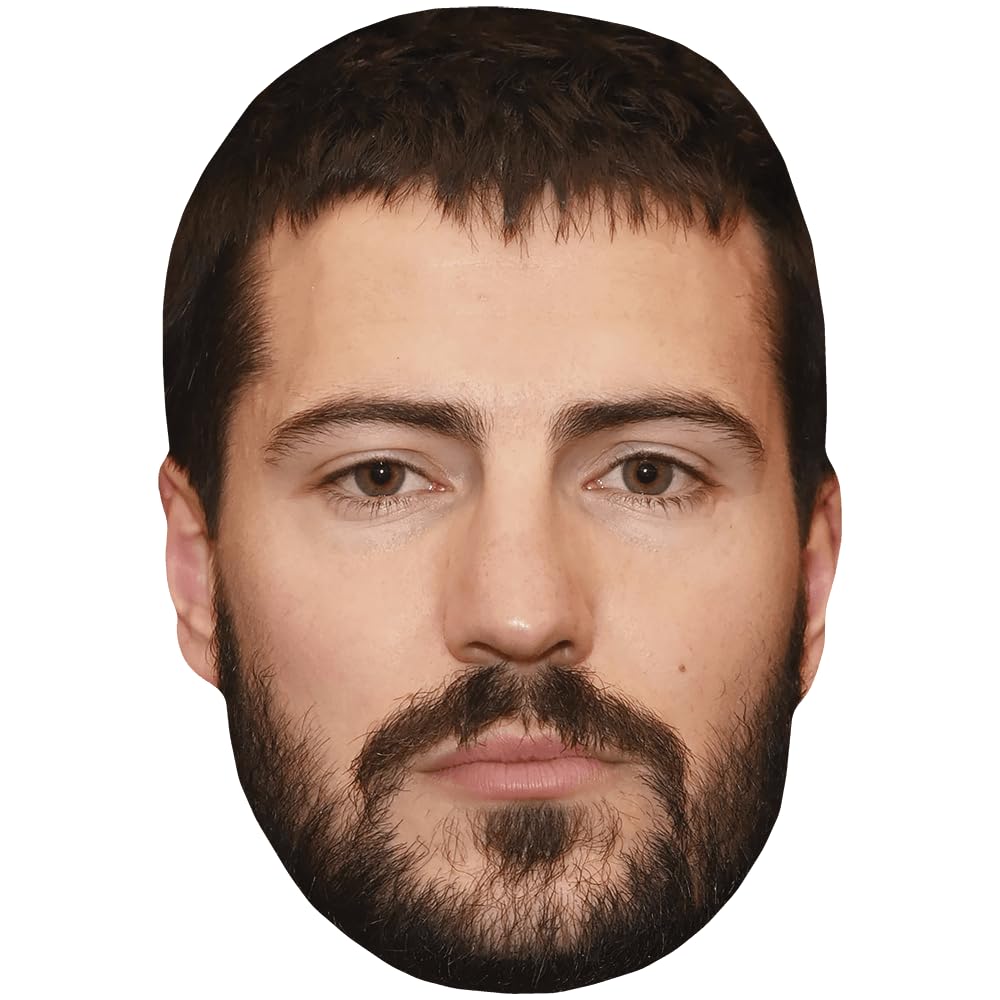 Jacob Ifan (Beard) Celebrity Mask, Flat Card Face, Fancy Dress Mask