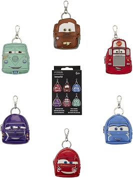 Loungefly Disney Pixar - Cars - Mystery Mini Backpack Keychain Charm - 20th Anniversary - Collectible Keychains