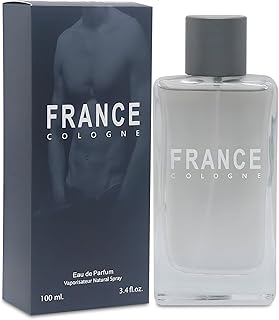 France Men's Cologne Long Lasting Romatic Scent with a Modern Twist Perfume for Men, 3.4Fl Oz Eau de Toilette for Refined Occasions