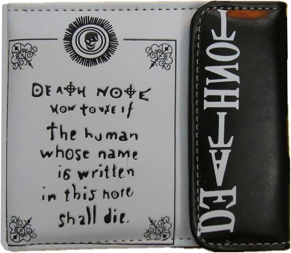 Death Note Book Card Anime Money with Button Wallet Purse Clip New ( 1075153 )