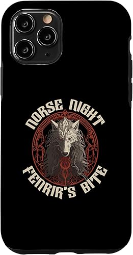 Vista 25 de iPhone 11 Pro Max Fenrir Wolf Viking Scandinavian Pride Norsemen Odins Wolf Case
