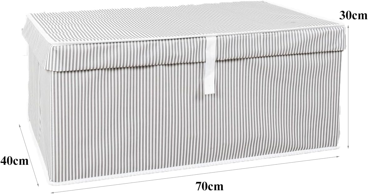 Market Gate Multi-Purpose Organizer Crate Type Box Hurch Organizer with Lid (70 x 40 x 30, Grey)
