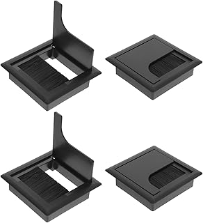 Mipcase 4pcs Desk Cable Box Desk Grommet Organize Wires Desk Wire Organizer Desk Cable Cord Organizer Desk Table Grommets Cable Hole Cover Wire Hole Cover Desktop Wire Box Decorate Nylon