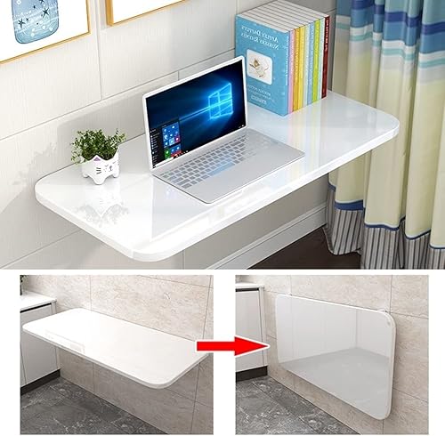 Miniatura 3 de Mesa plegable para lavandería, mesa de madera montada en la pared, soporte resistente, mesa de pared resistente, mesa plegable flotante, mesa