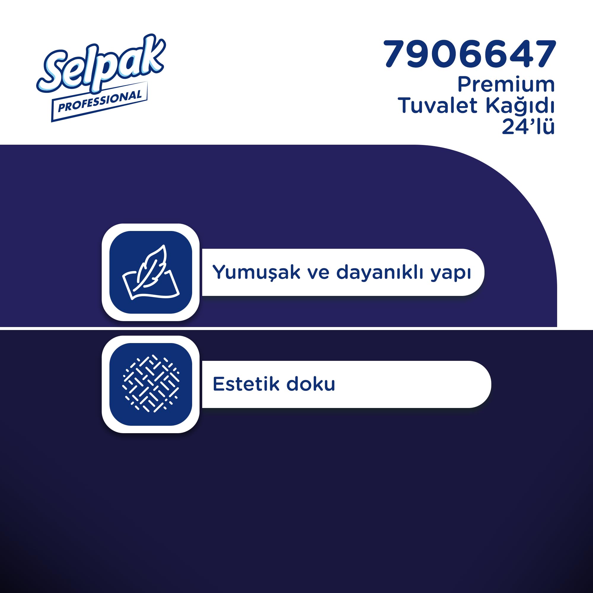 Selpak Professional Premium Tuvalet Kağıdı, 24 Rulo