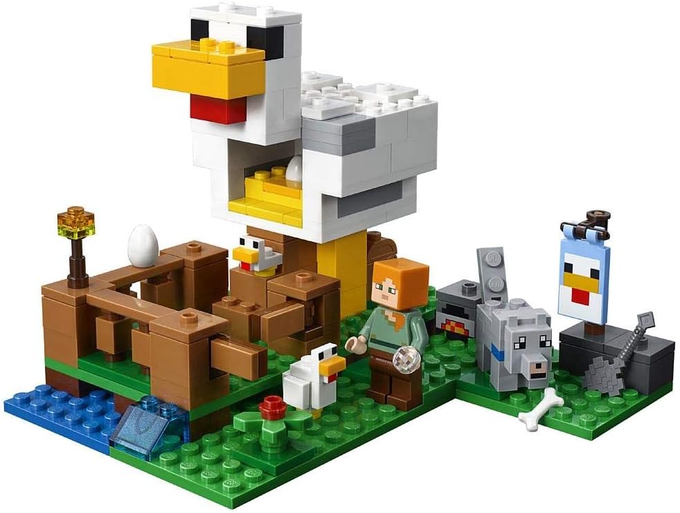 Minecraft The Chicken Coop 21140 Building Kit , 84 months to 168 months(198 Pieces)