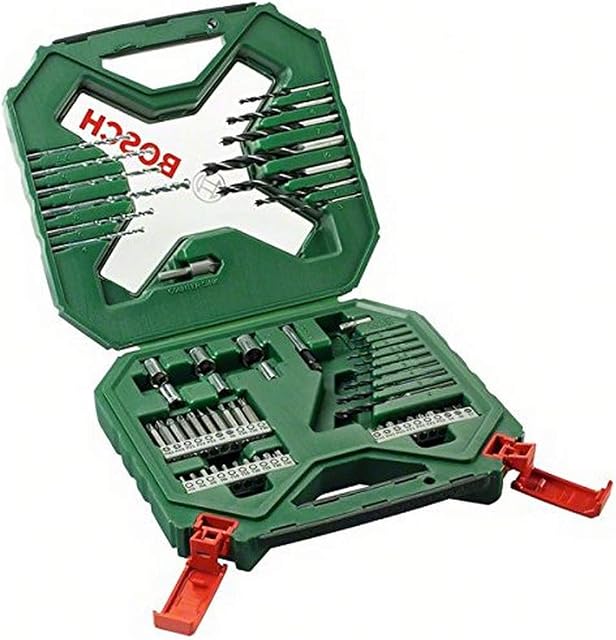 Bosch 60-Pieces X-Line Titanium Drill and Screwdriver Bit Set (for Wood, Masonry and Metal, Accessories Drills)