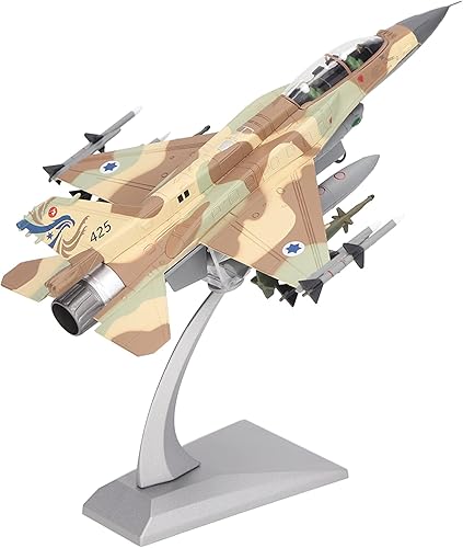 plplaaoo Modelo Fighter Jet, modelo de caza F 16I a escala 172, modelo de aviones de combate aerodinámico, modelo de colección de aviones