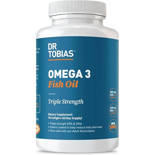 Dr. Tobias Omega 3 Fish Oil 2000mg Triple Strength | 90 Softgels