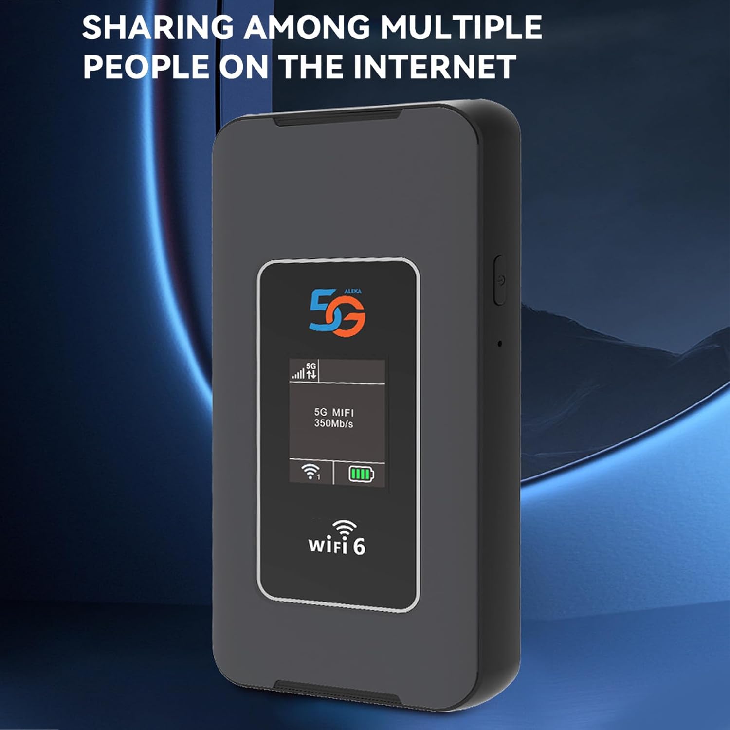 EBTOOLS Portable 5G WiFi Hotspot, 2.77Gbps, IP67, High Speed 4G LTE Mobile Hotspot, 2.4Ghz and 5.8Ghz, Support 32 Connected Devices, 8000mah, 5G WiFi Router, for Travel, Business