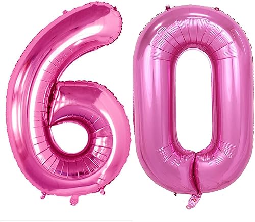 Miniatura 530 de GOER Globos con el número 40 para decoraciones de fiesta de cumpleaños número 40, globos de helio de aluminio jumbo de 42 pulgadas para 40