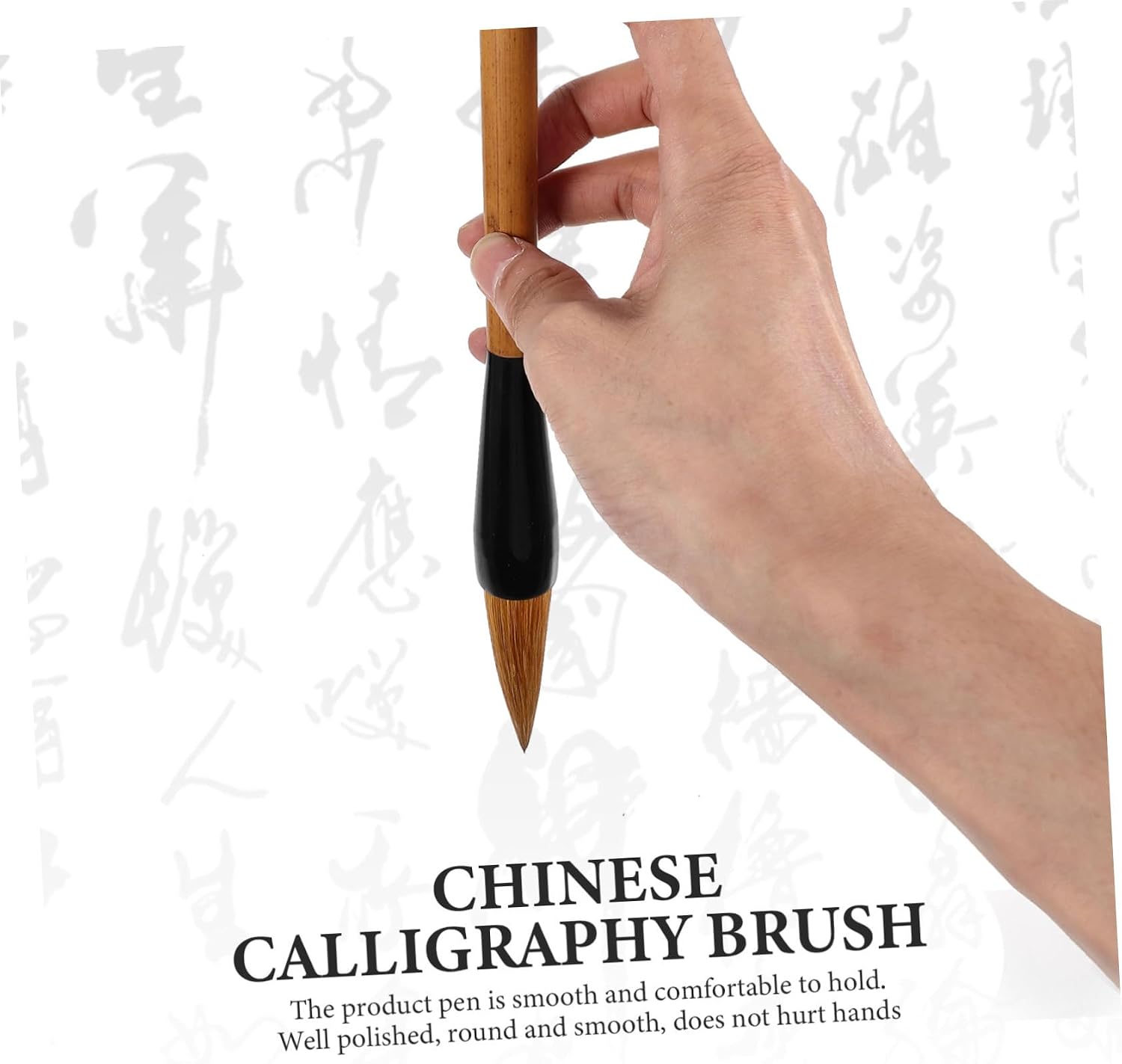 Uonlytech Chinese Calligraphy Brush Premium Drawing Brush for Beginners Flexible Brush Head for Calligraphy and Painting Handle for Art Practice and Sumi Writing
