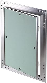 Revisionsklappe GK-Einlage 300 x 600 mm Gipskarton 12,5 mm KRAL11 Revisionstür Revision Wartungstür 30 x 60 cm Wartung Reinigungsklappe Wartungsöffnung mit Aluminium-Rahmen Feuchtraumgeeignet grün Trockenbau
