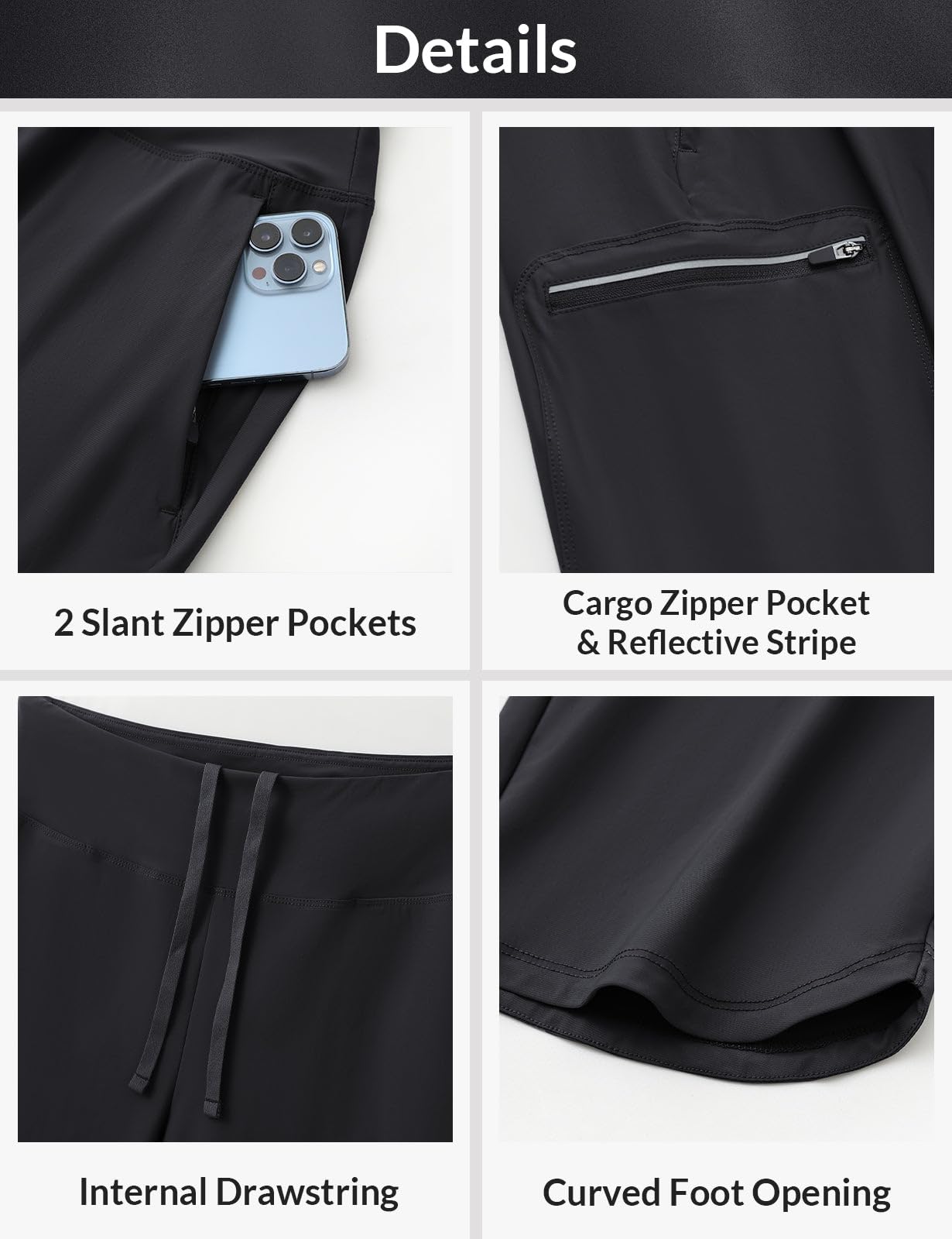 baleaf Damen Wanderhose Cargohose Atmungsaktiv Elastische Outdoorhose Trekkinghose Schnelltrockend Leicht mit Reißverschlusstasche
