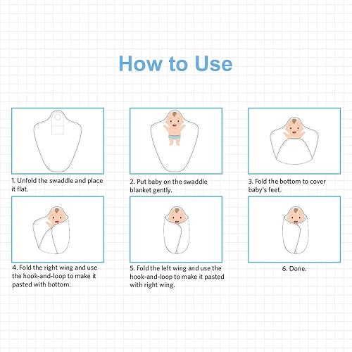 Miniatura 8 de Manta para envolver al bebé de algodón suave de alta calidad, unisex, para recién nacidos, niños y niñas, agradable a la piel, saco de dormir que
