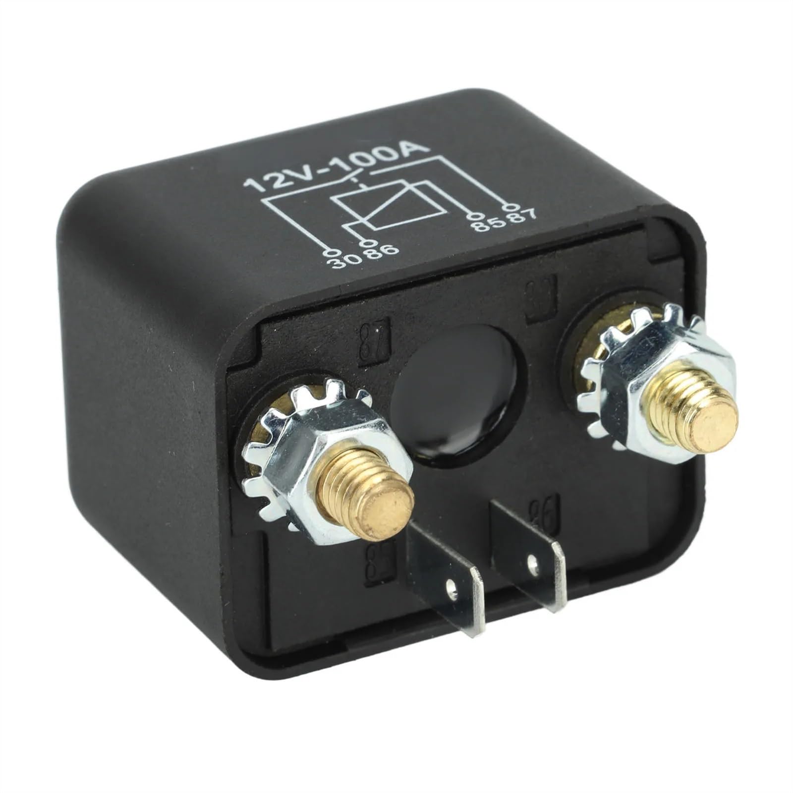 Solenoide de relé de arranque sin solenoide de relé for cortacésped, carrito de tractor de jardín, 4 pines, 12 V, 100 A