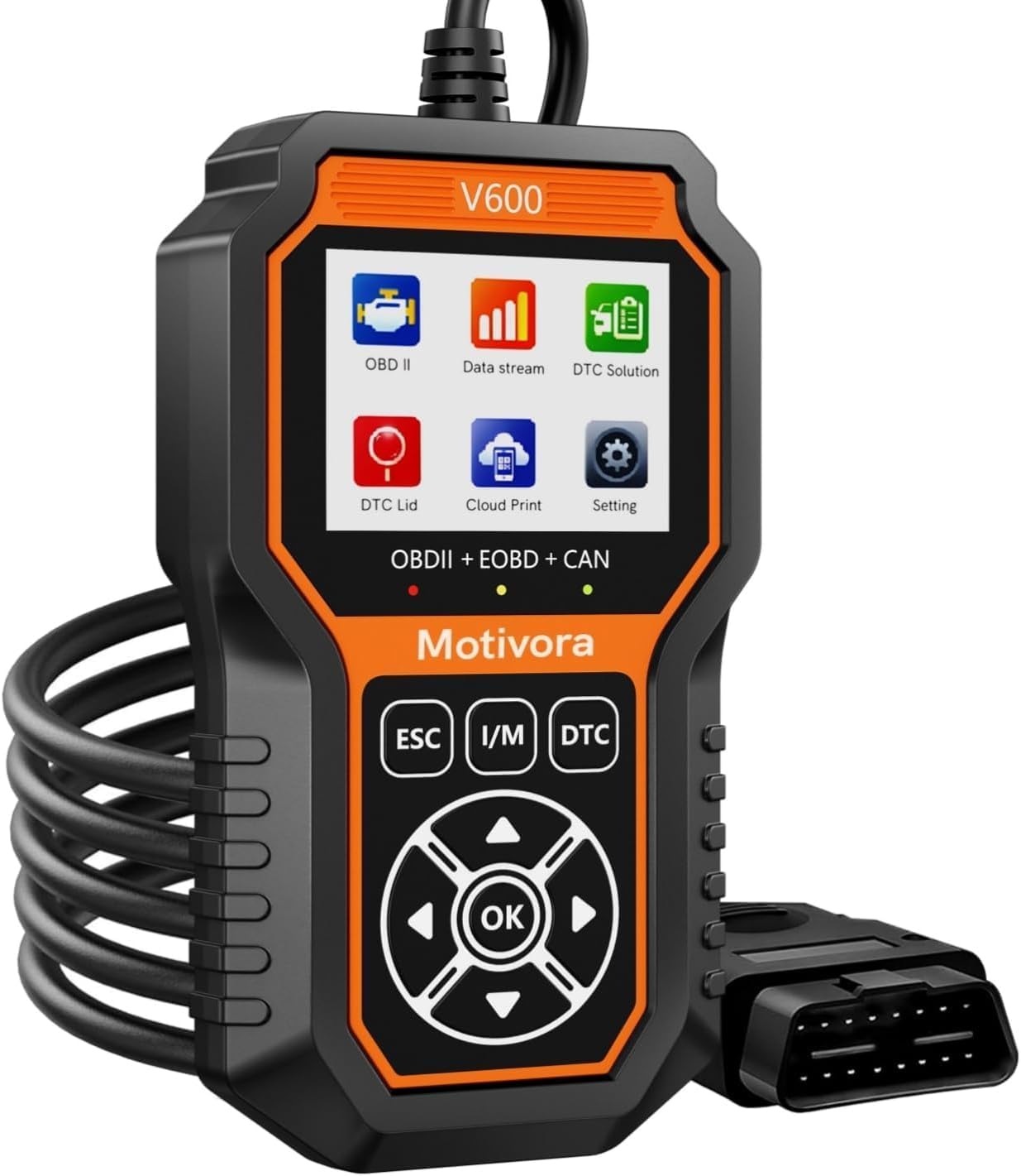 OBD2 Scanner Diagnostic Scan Tool with Solution Car Code Reader Reset Tools Check Engine Light SCAN Tool Car Accessories Read Fix Clear Car Vehicle Fault Codes for Cars 1996+ New OBD II Scanner