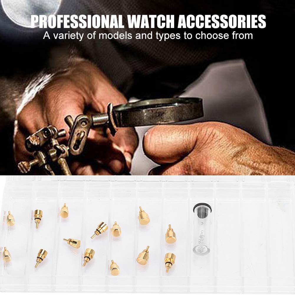 Sonew Accessorio per Pulsante Cronografo per Orologio con Pulsante a Vite AC6058GPS, Acciaio Adatto per la Maggior Parte degli Orologi