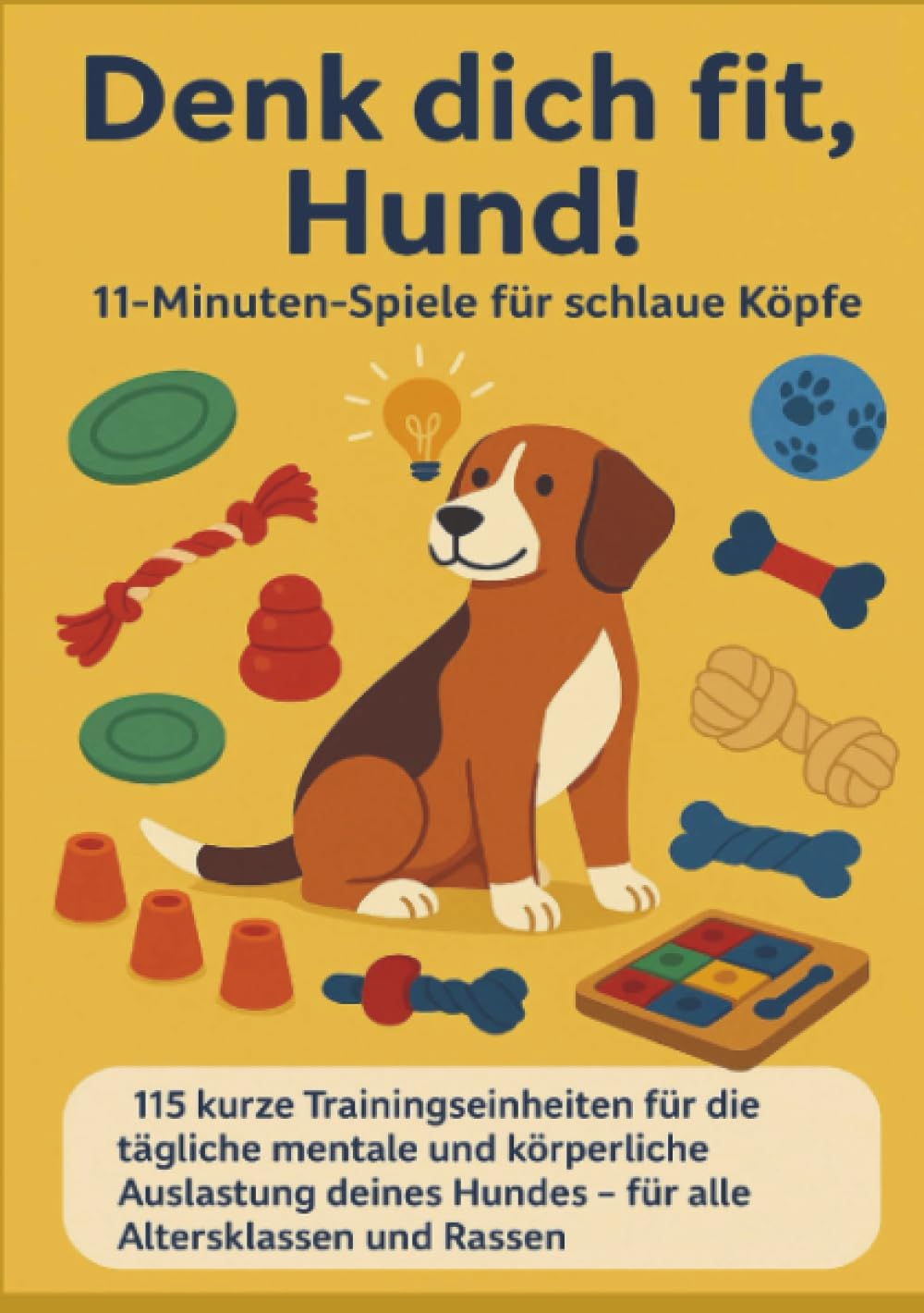 Denk dich fit, Hund! – 11-Minuten-Spiele für schlaue Köpfe (Ein liebevolles Geschenk für Familien, Senior:innen & Hundeliebhaber:innen): 115 Kurze ... Hundes – für alle Altersklassen und Rassen