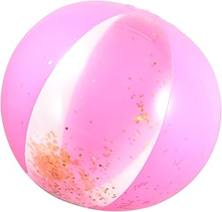 FOYTOKI 3 Pçs Glitter Bola De Praia Piscina Bola Crianças Playground Bolas Lantejoulas Bola De Praia Pequena Bola De Praia Piscina Brinquedos Infláveis Bolas De Praia Inflável Bola De