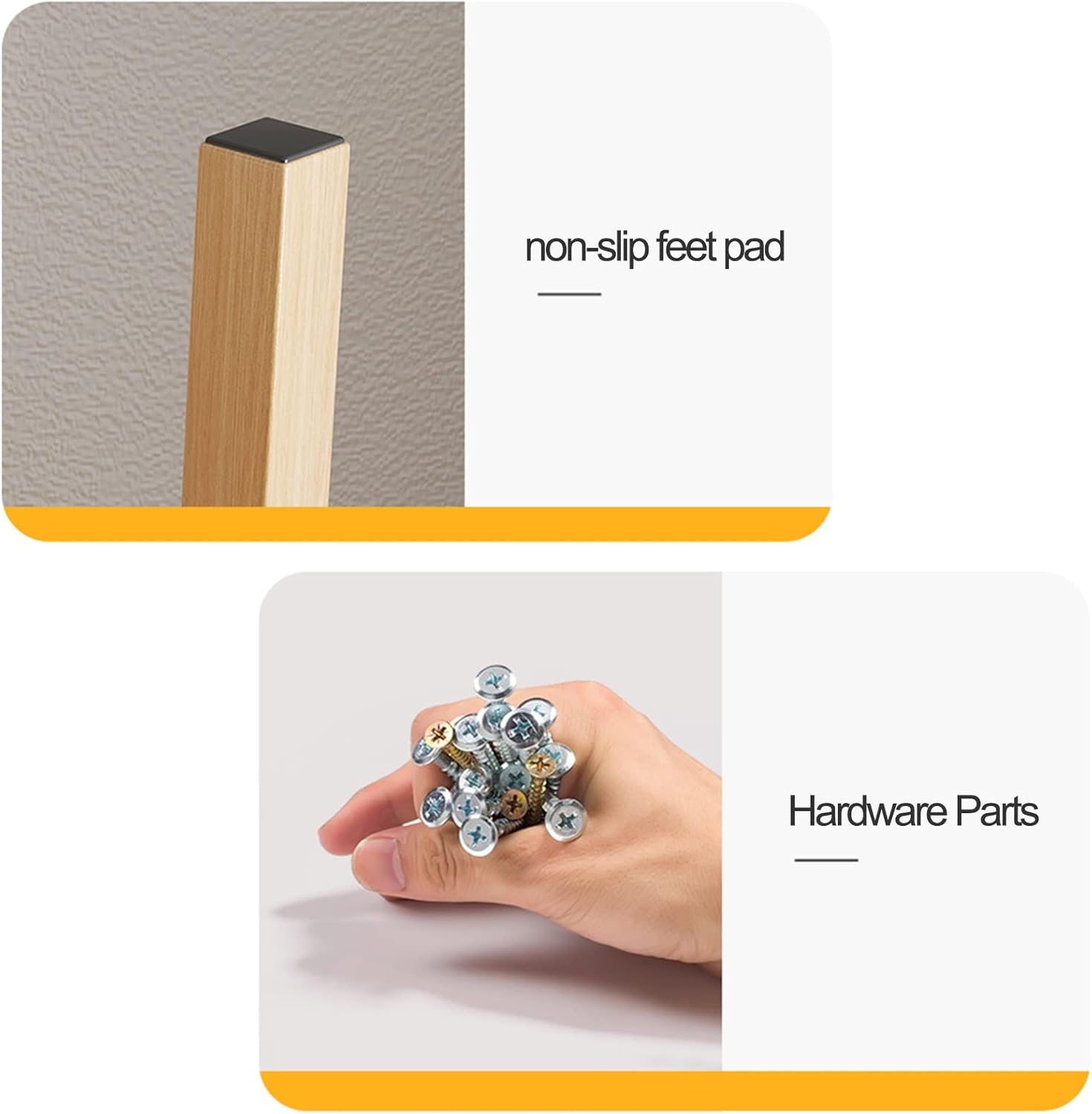 Wooden Stool Footrest Seat Footstool Wood Step Stool, Portable Rectangle Bed Stool, Small Step Ladder for Kitchen Bathroom, Foot Rest Stools Under Desk, Strong and Durable for Adul