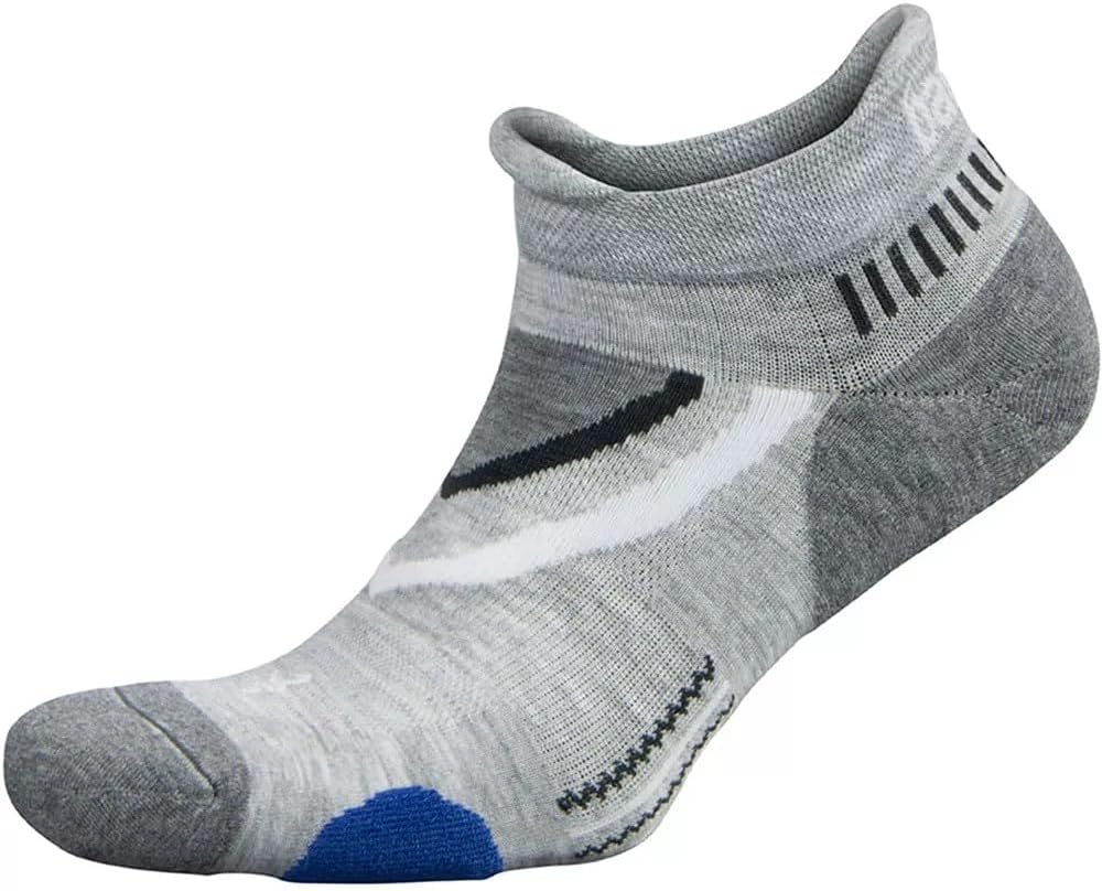 Ultraglide Cushioned Performance No Show Athletic Running Socks for Men and Women (1 Pair) - Ergonomic Fit, Moisture-Wicking, Breathable, Seamless Toe