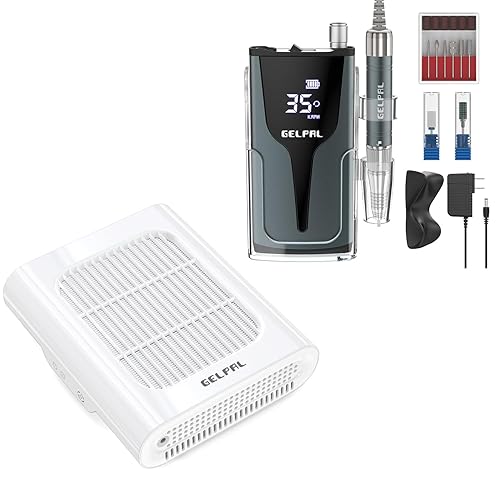 Gelpal Kit profesional de uñas (incluye colector de polvo de uñas y taladro de uñas)