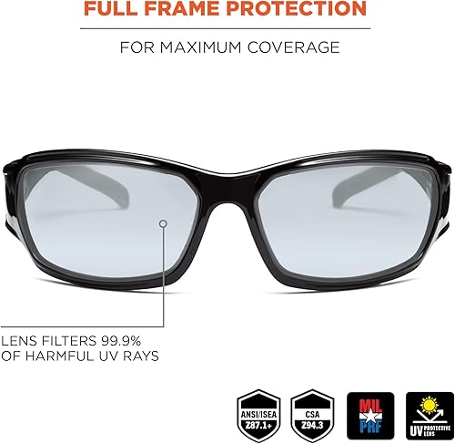 Miniatura 2 de Ergodyne - 51083 Skullerz Thor Gafas de seguridad antivaho - Marco negro, lente interiorexterior