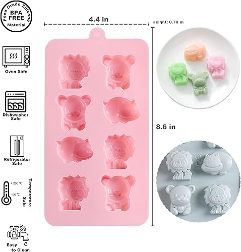Vista 34 de Novedoso juego de moldes para confiteros de huevos y conejos, caramelos antiadherentes y chocolate para mini pastel, galletas, caramelos, gelatina