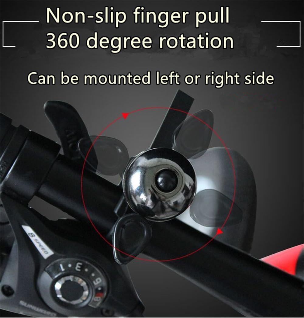 Classic Bike Bell Pure Copper Bicycle Bell Loud Crisp Clear Sound Bicycle Bike Bell for Adults Kids image 2