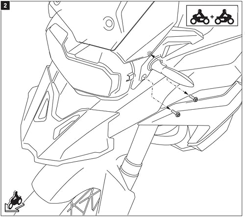 Miniatura 7 de QWERD Headlamp Grill Grille Guard for BMW for 850 for GS F750GS Windshield Protector Cover F850GS for F for 750 2017 2018 2019 2020 2021 PVC