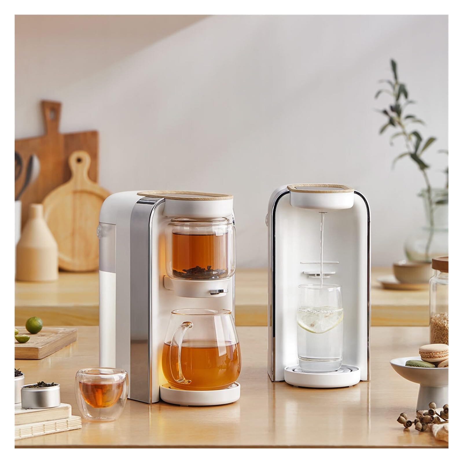 Macchina for bere a caldo istantaneo for il tè da tavolo Distributore d'acqua Home Office Bollitore for elettrico Pompa dell'acqua Riscaldamento rapido,Risparmio di Tempo