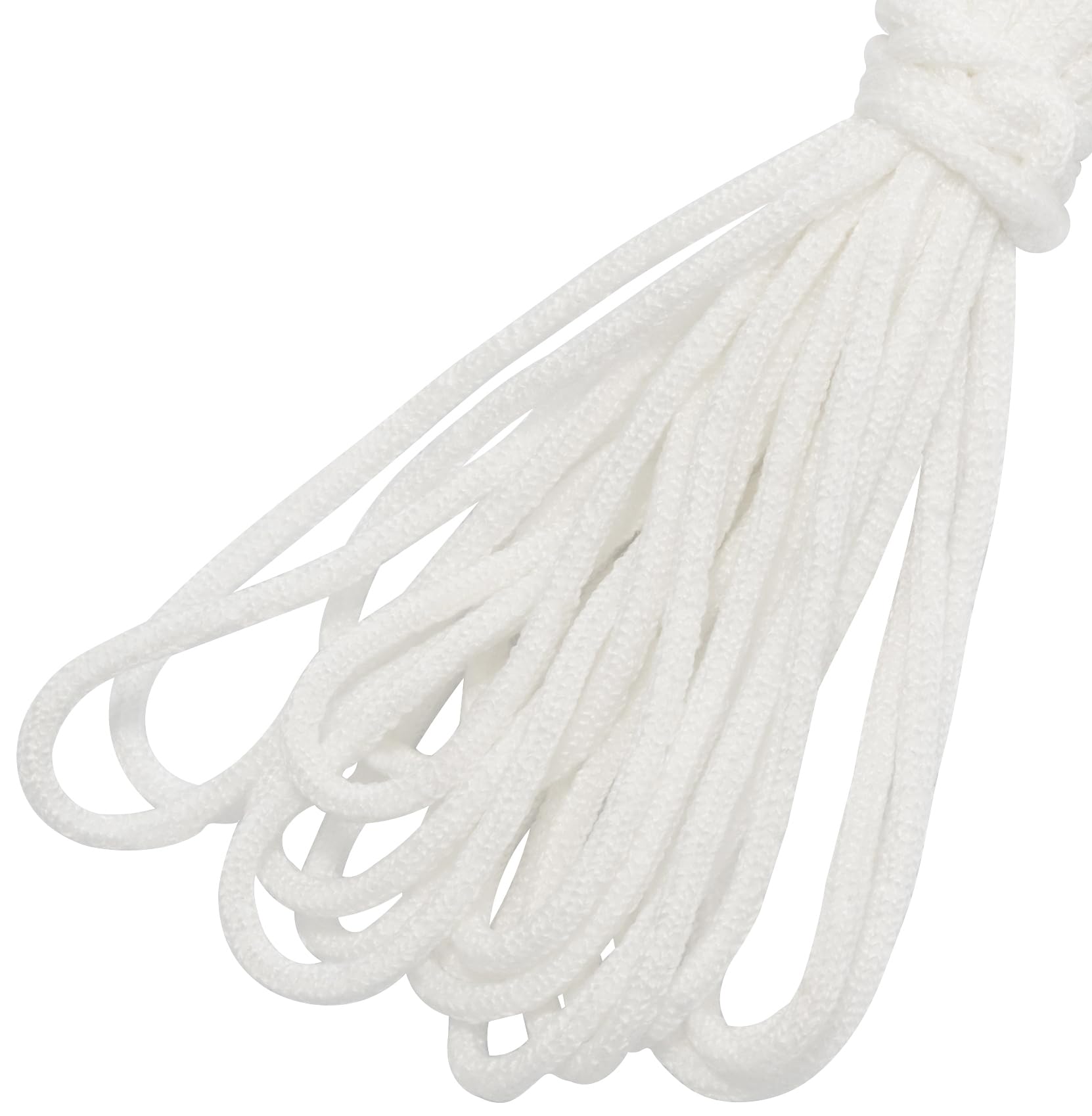 AERZETIX - C67359 – Elastic Cord Round Fabric 5 Metres – Diameter 2.5 mm – White – Haberdashery Tailoring Sewing Decoration Fabric Scrub Clothes