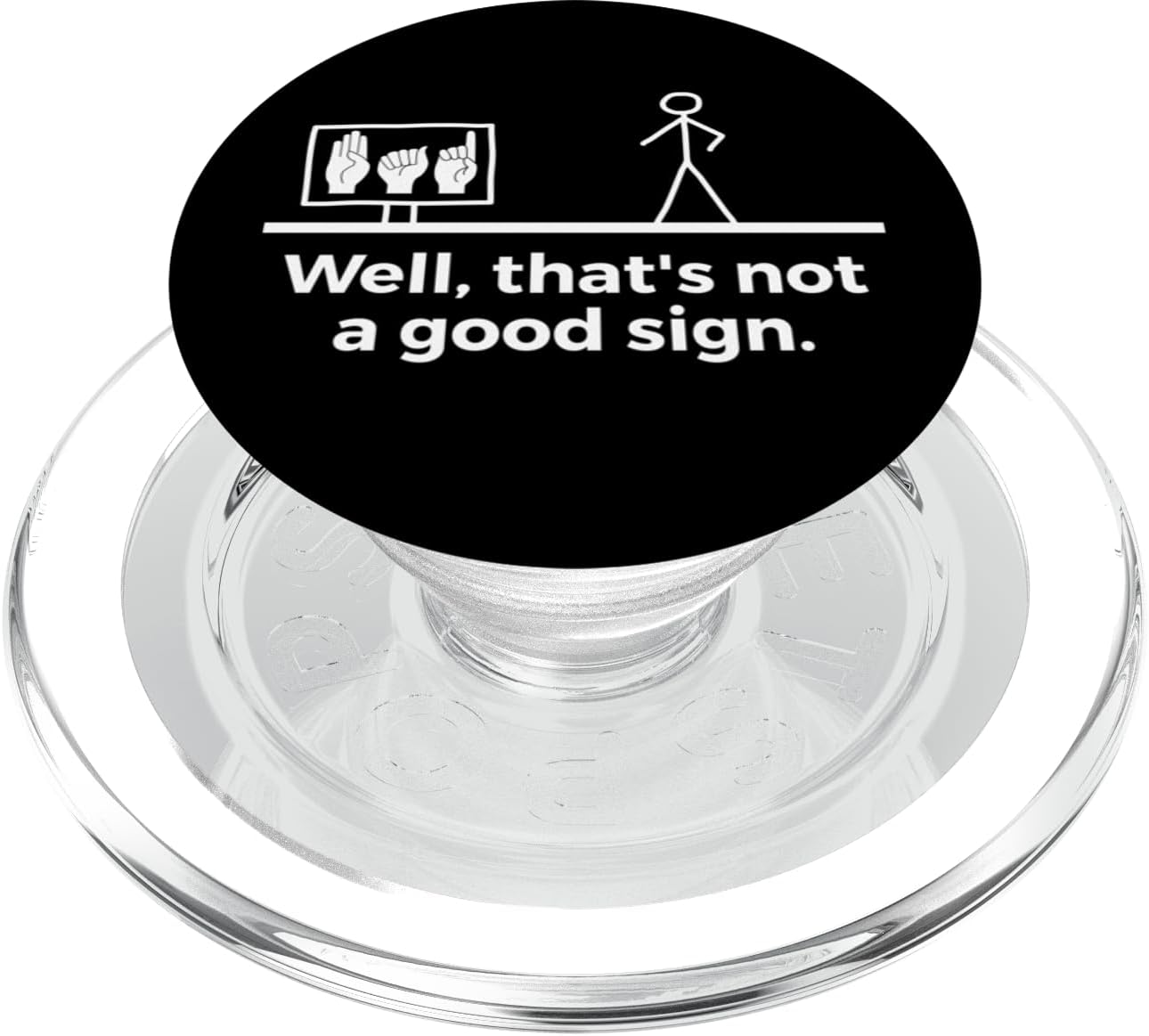 Funny ASL American Sign Language PopSockets PopGrip for MagSafe