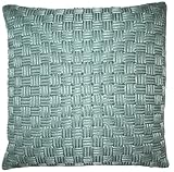 Edie Basket Weave Cord Decorative Pillow, Mineral