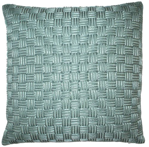 Edie Basket Weave Cord Decorative Pillow, Mineral