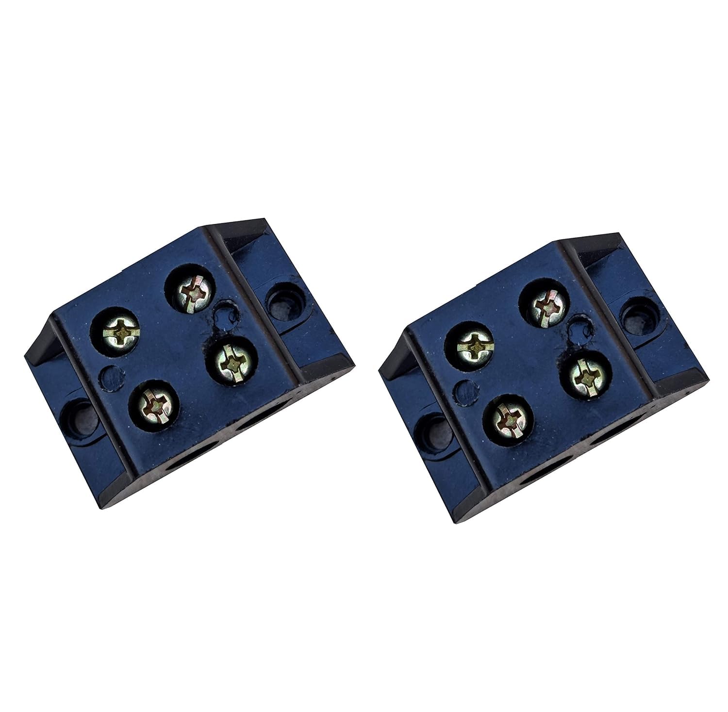 VRCT Control Panel 30A 2 Way Bakelite Connector Strip Double Row Barrier Black Terminal-image-35